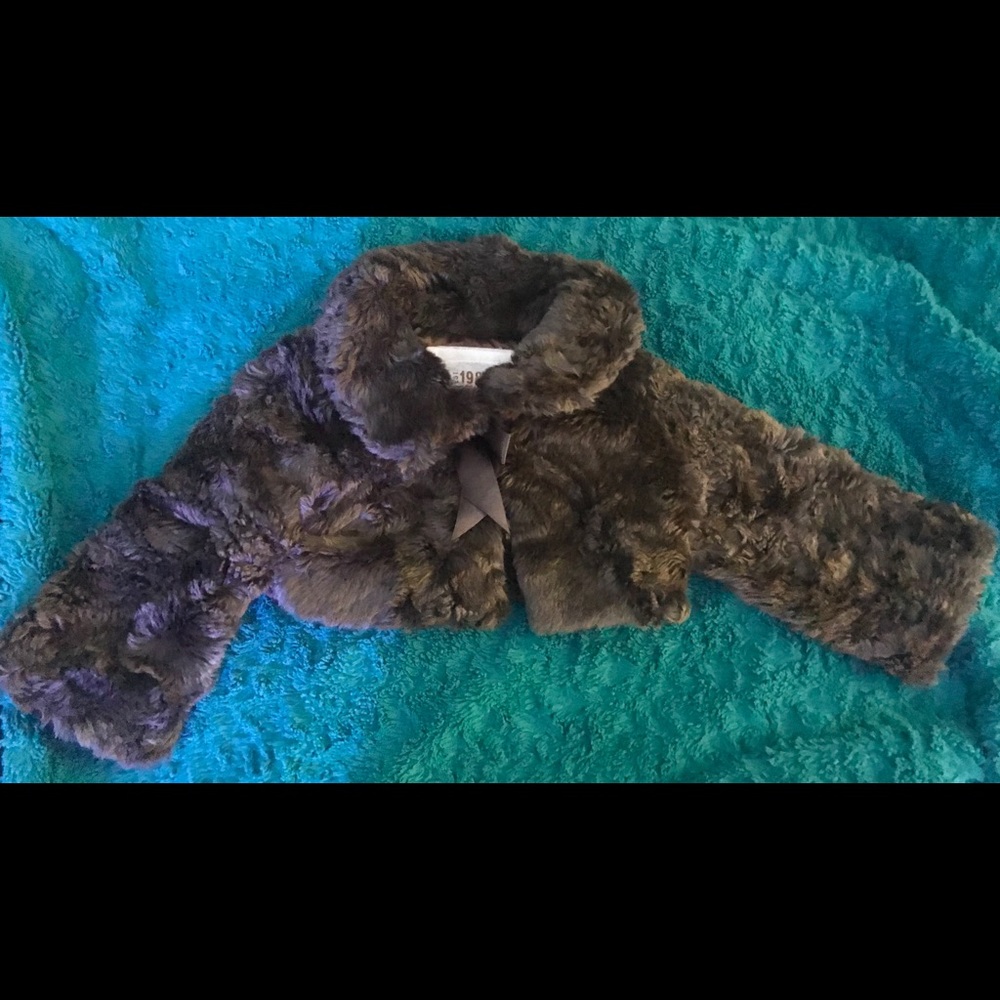 The children’s place faux fur jacket - brown